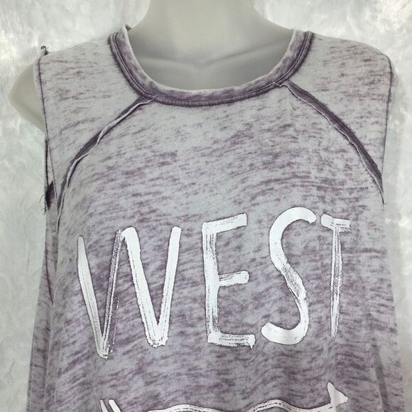 Grayson/Threads Women's Wash Look Loose Sleeveless Shirt Size L - Picture 2 of 6